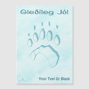 Gleðileg Jól - Empreinte de patte de l'ours polair