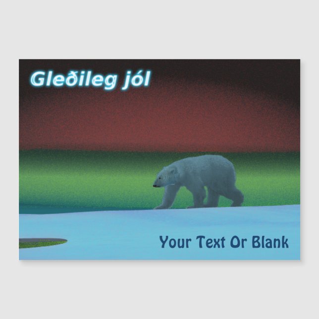 Gleðileg Jól - Ours polaire (Devant)