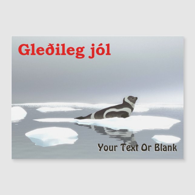 Gleðileg Jól - Sceau de ruban (Devant)