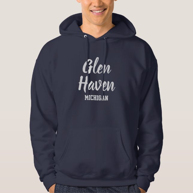 Glen Haven Michigan Sweat - shirt à capuche imprim (Devant)
