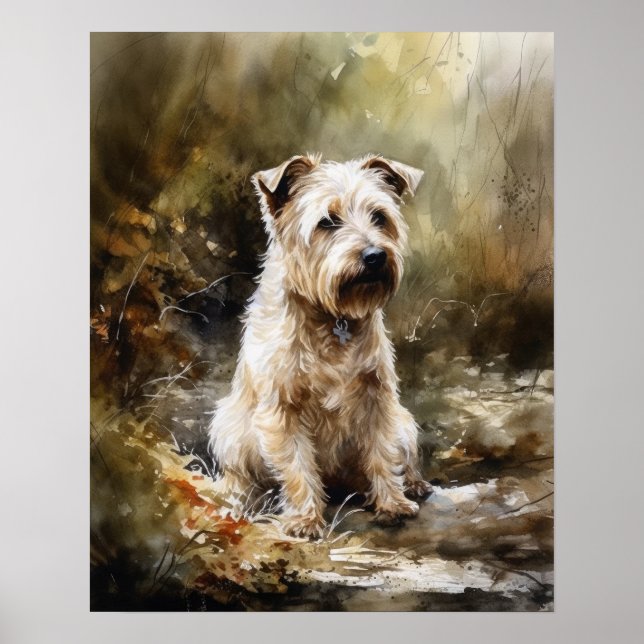 Glen Of Imaal Terrier Dog Art Imprimer Poster (Devant)