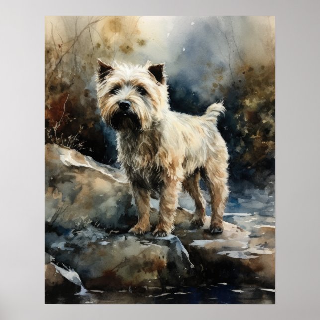 Glen Of Imaal Terrier Dog Art Imprimer Poster (Devant)