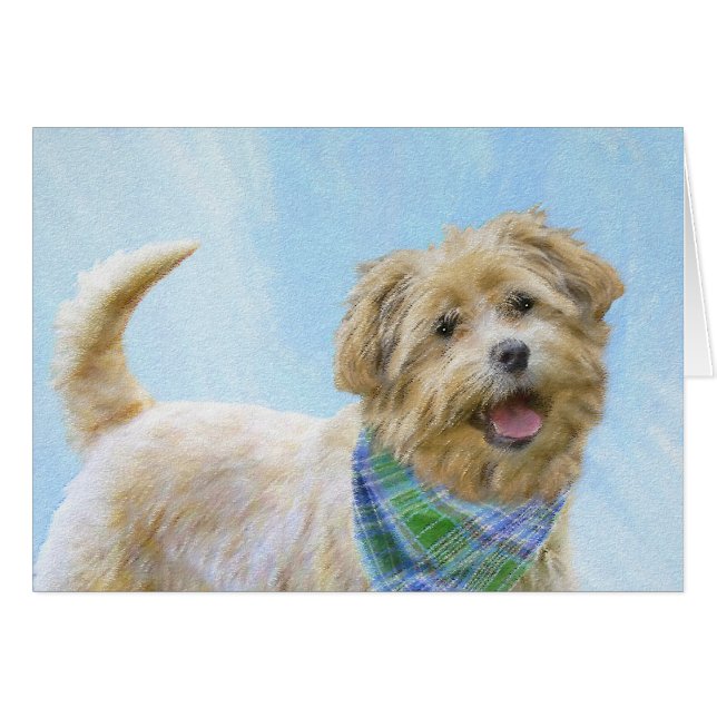 Glen of Imaal Terrier Peinture - Art original Chie (Devant horizontal)