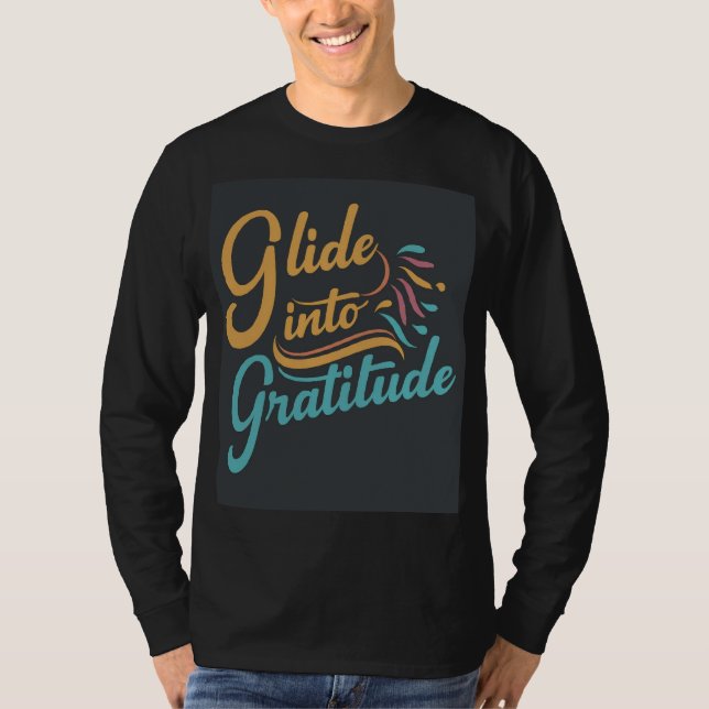 Glide en Gratitude : Le T-shirt des garçons (Devant)