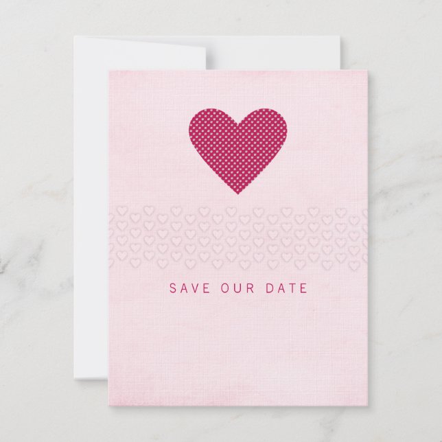 Glimmer Save the Date Valentine Cards (Devant)