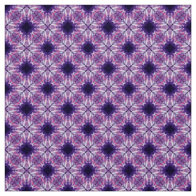 Glitch2 Bleu Dim Meubles Violets Tissu (Échantillon)