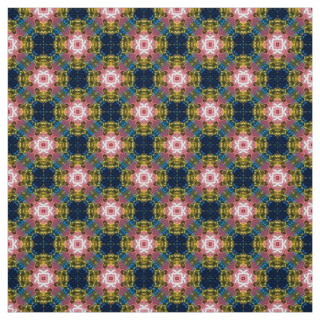 Glitch2 Bleu Vert Blanc Mobilier Tissu (Échantillon)
