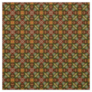 Glitch2 Brown Green Quilting artisanat tissu