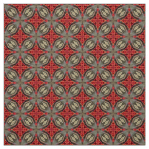 Glitch2 Deep Crimson tissu motif rouge