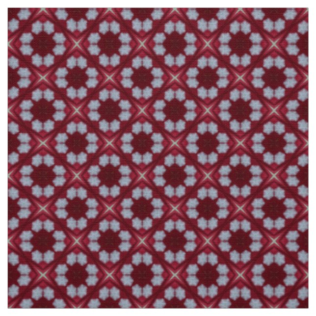 Glitch2 tissu de mobilier bleu rouge (Échantillon)