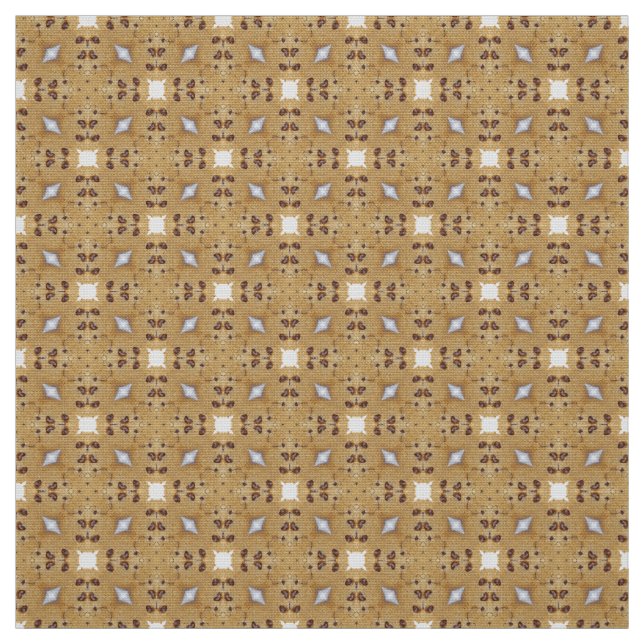 Glitch2 tissu de mobilier Brown et blanc (Échantillon)