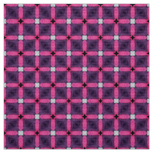 Glitch2 Tissu en polyester bleu et violet
