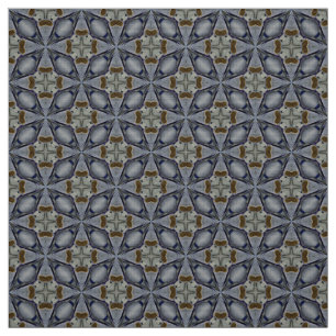 Glitch2 Tissu motif turquoise bleu nuit