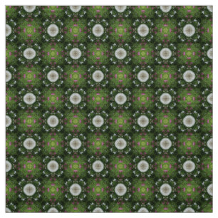 Glitch2 Tissu motif vert et gris clair