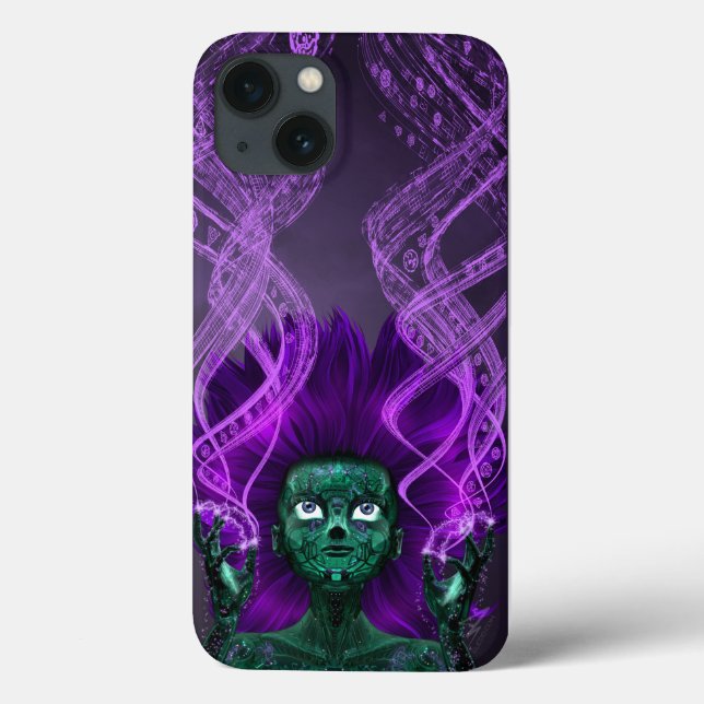 Glitch Witch Purple iPhone 6/6S Coque (Verso)
