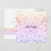 Glitter Party Invitation 