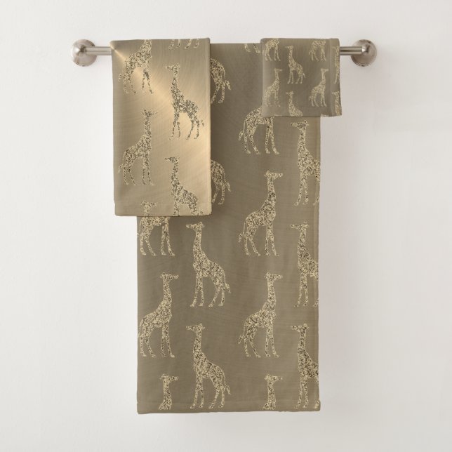 Glitterie Giraffes sur Glitzy Gold       (En situation)