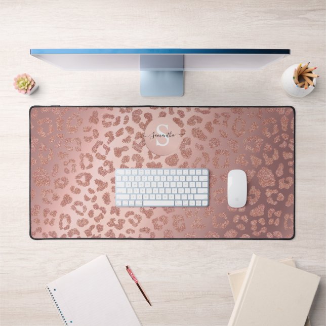 Glitterie Poster de animal rose Gold Glam (Bureau 1)