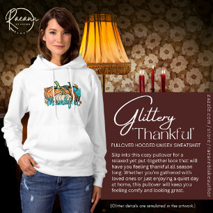 Glitterie Thanksgiving Pullover Sweatshirt à capuc