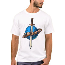Glitzor9 Crest : T-Shirt Logo Épée & Anneaux