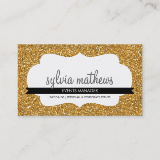 GLITZY CARTE DE VISITE brillant parties scintillan