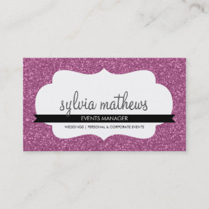GLITZY CARTE DE VISITE brillant parties scintillan