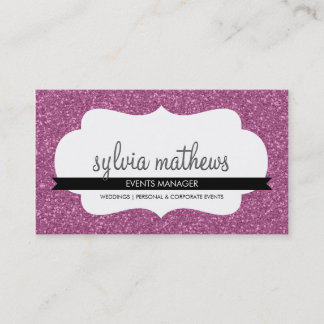 GLITZY CARTE DE VISITE brillant parties scintillan