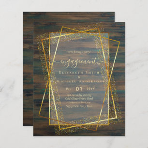 Glitzy Glam ENGAGEMENT Partie Invitations BUDGET