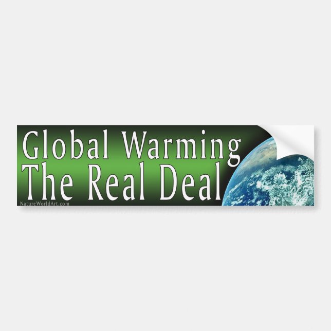 Global Warming Bumper Sticker (Devant)