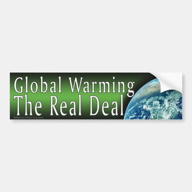 Global Warming Bumper Sticker (Devant)