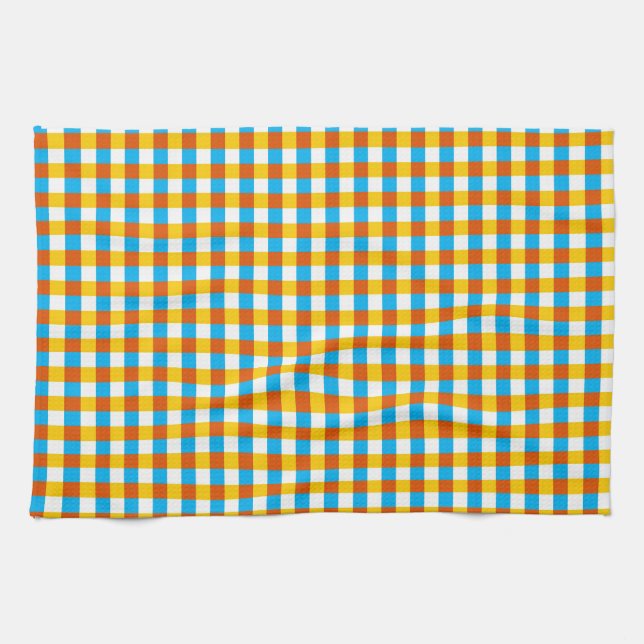 Globe Check serviette de cuisine classique (Horizontal)