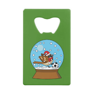 Globe de neige avec un moineau mignon jouant au so