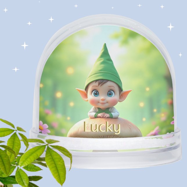 Globe De Neige Personnalisé Cute Baby Elf (Créateur téléchargé)