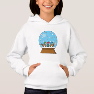 Globe des neiges avec trois Chouettes Gnomes