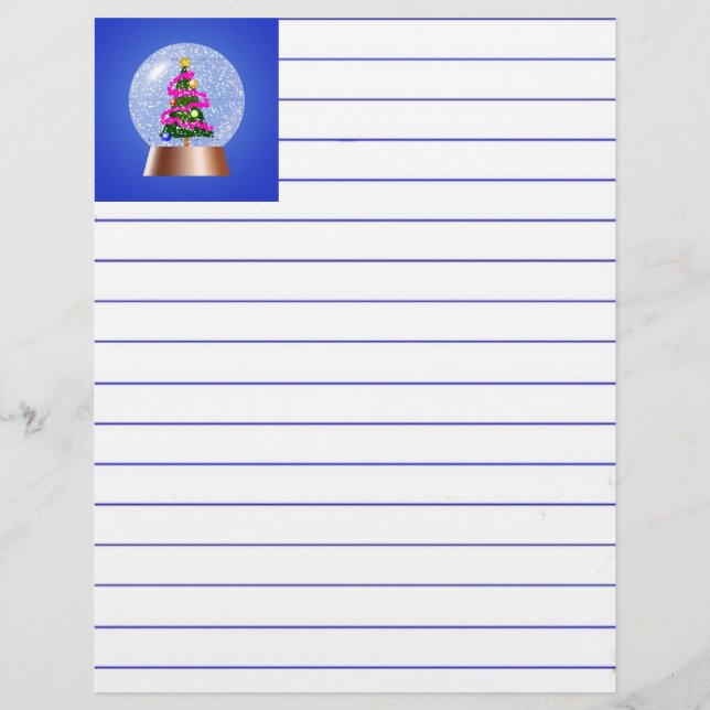 Globe des neiges de l'arbre de Noël (Devant)