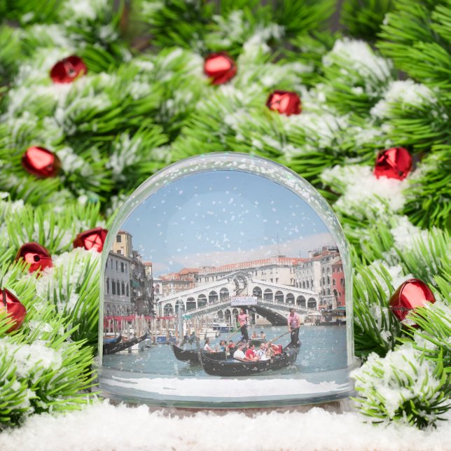 Globe des neiges du canal de Venise (Noël)