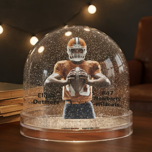 Globe des neiges du joueur de football personnalis