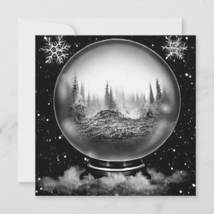 Globe du paysage d'hiver