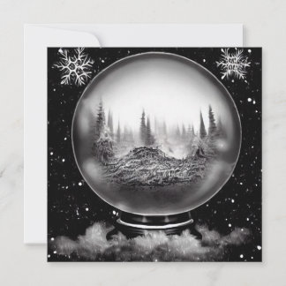 Globe du paysage d'hiver