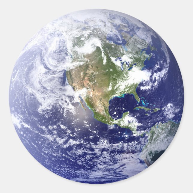 Globe - Sticker circulaire (Devant)