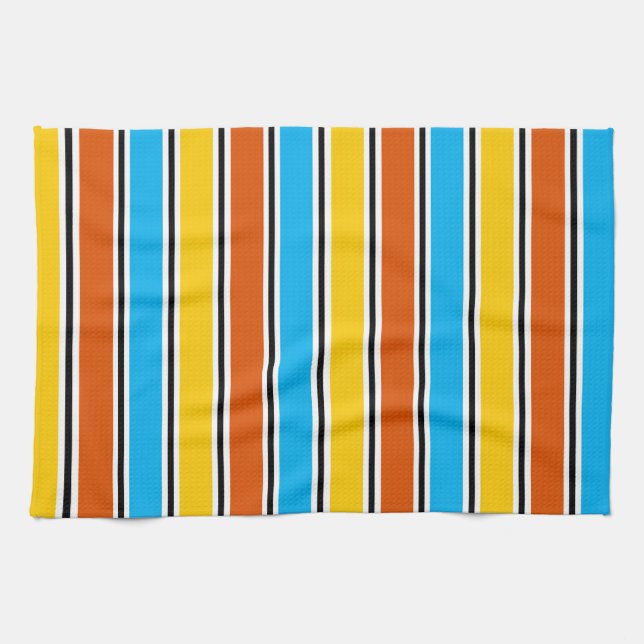 Globe Stripe Serviette de cuisine classique (Horizontal)