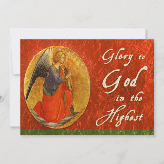 Gloire à Dieu dans la plus haute carte de Noël