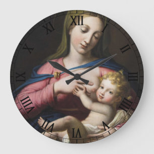 Gloire à Jésus et Marie Carré Horloge murale