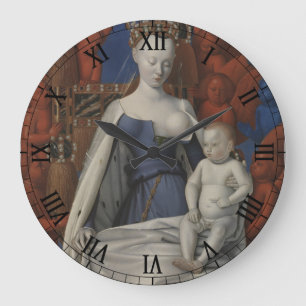 Gloire à Jésus et Marie Carré Horloge murale