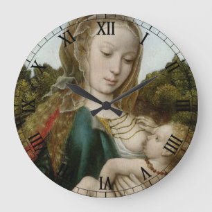 Gloire à Jésus et Marie Carré Horloge murale