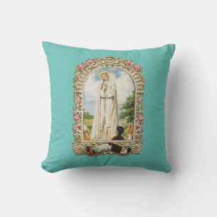 gloire à notre dame de fatima coussin jeté