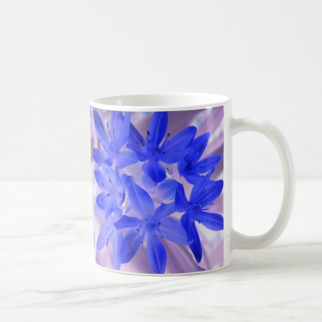 Gloire De La Mug Bleue Chockante De Neige (Droite)