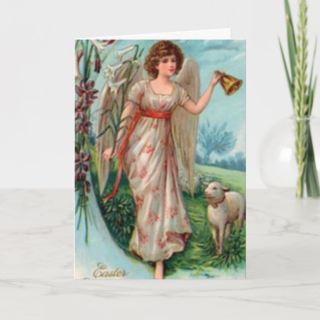 Gloire de l'agneau Carte de Pâques (Devant)