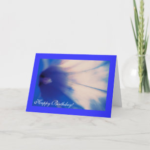 Gloire de matin bleue, carte de voeux de joyeux