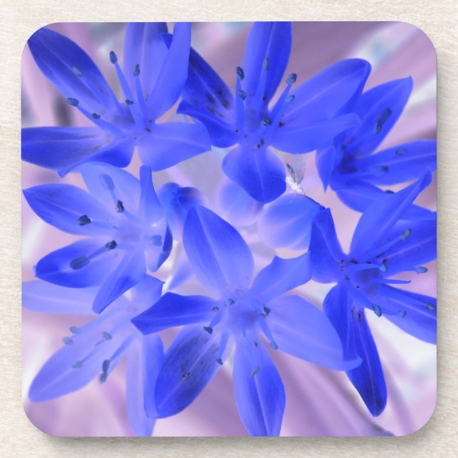 Gloire du Dessous de verre de liège bleu étincelan (Devant)